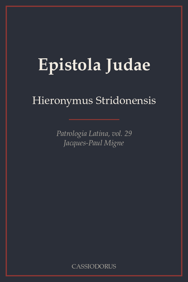 Epistola Judae cover