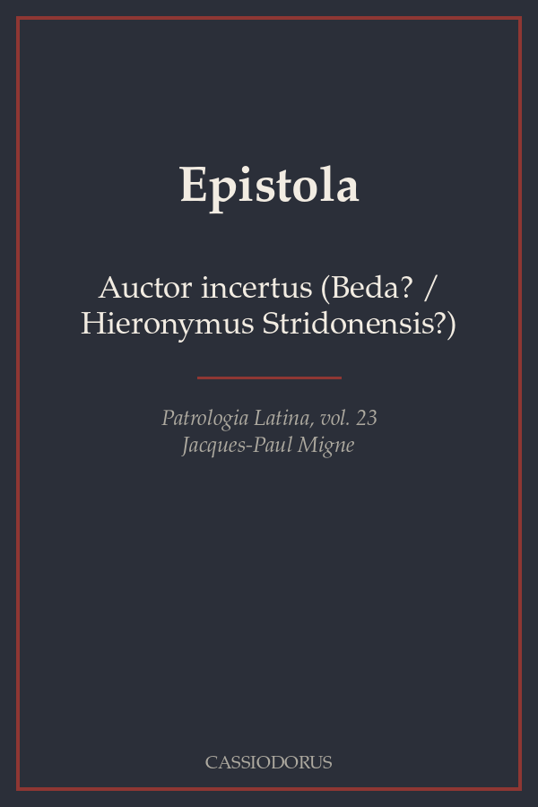 Epistola cover