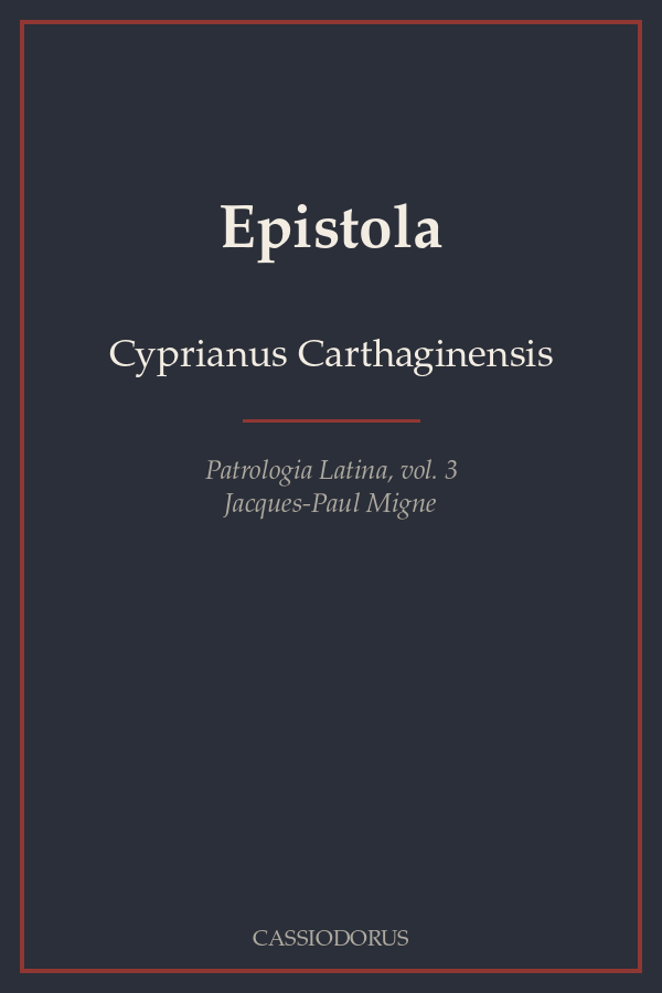 Epistola cover