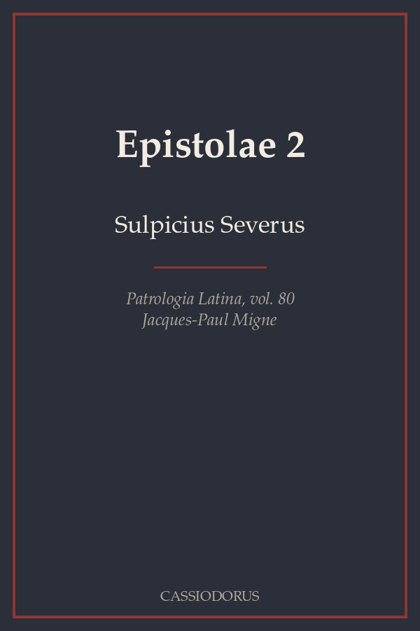 Epistolae 2 cover