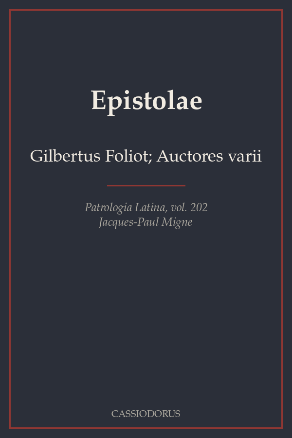 Epistolae cover