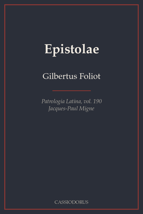 Epistolae cover
