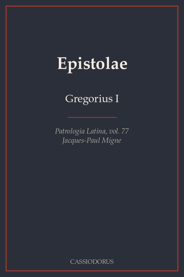 Epistolae cover