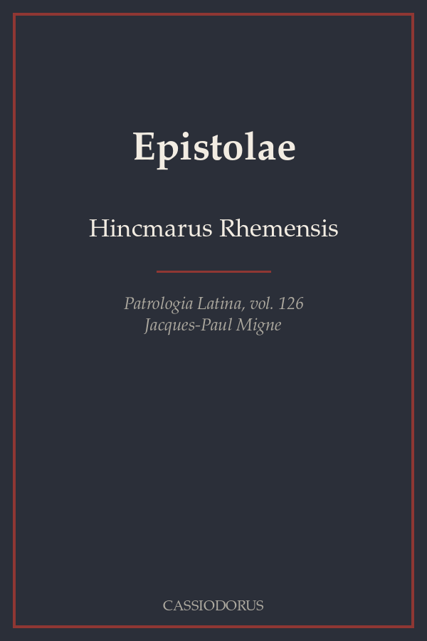 Epistolae cover