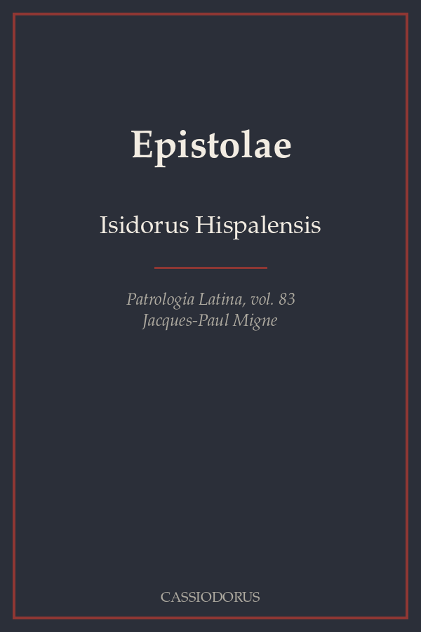 Epistolae cover