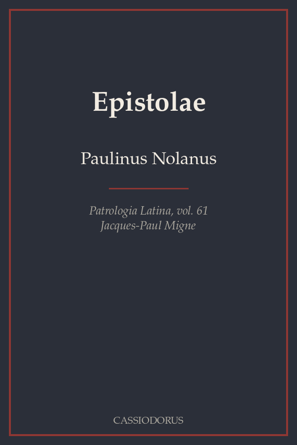 Epistolae cover