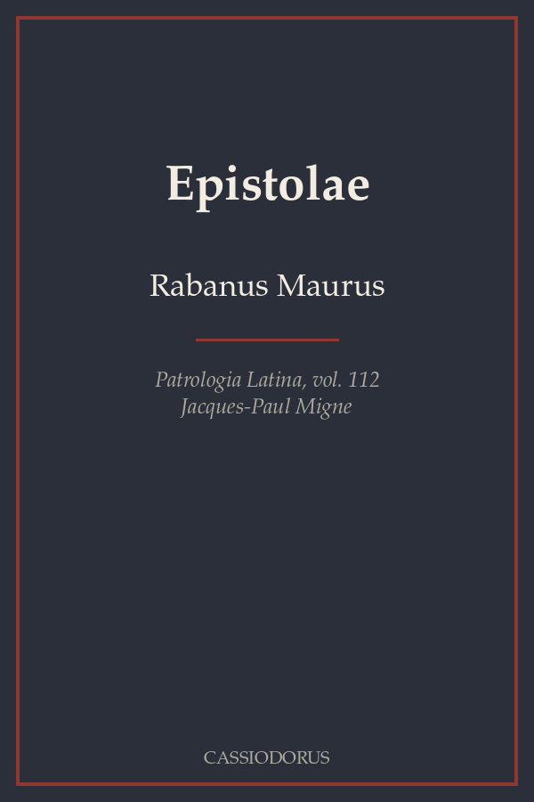 Epistolae cover