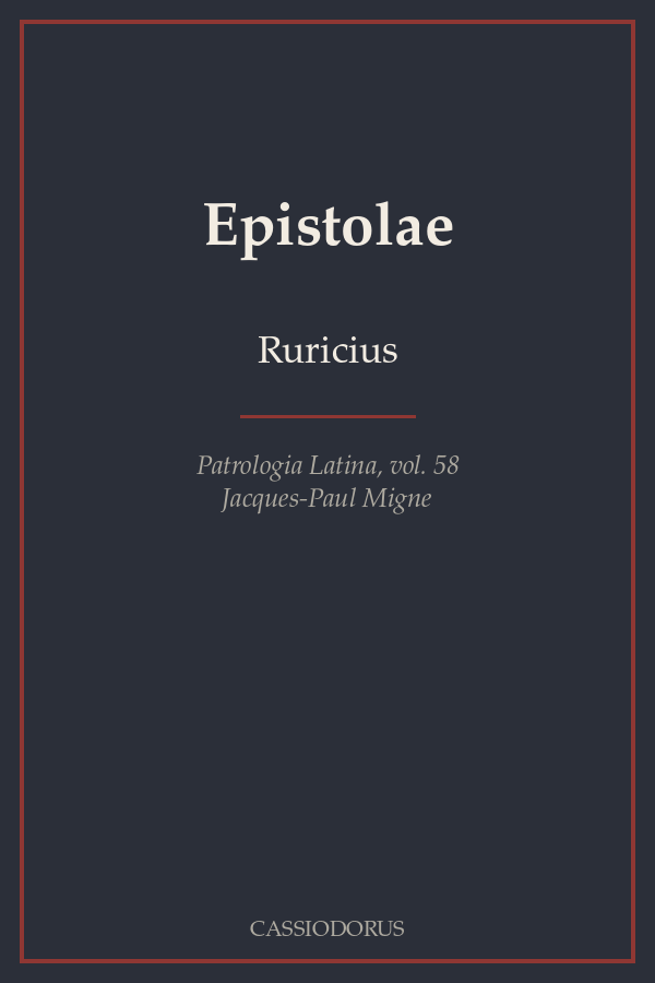 Epistolae cover