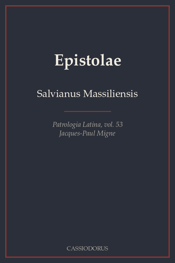 Epistolae cover