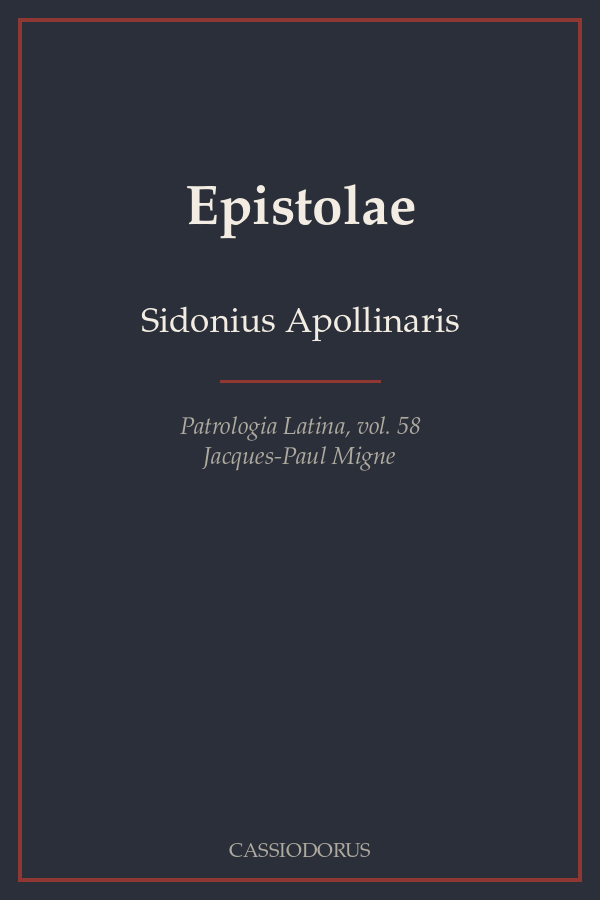 Epistolae cover