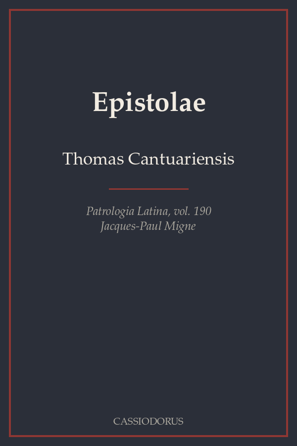 Epistolae cover