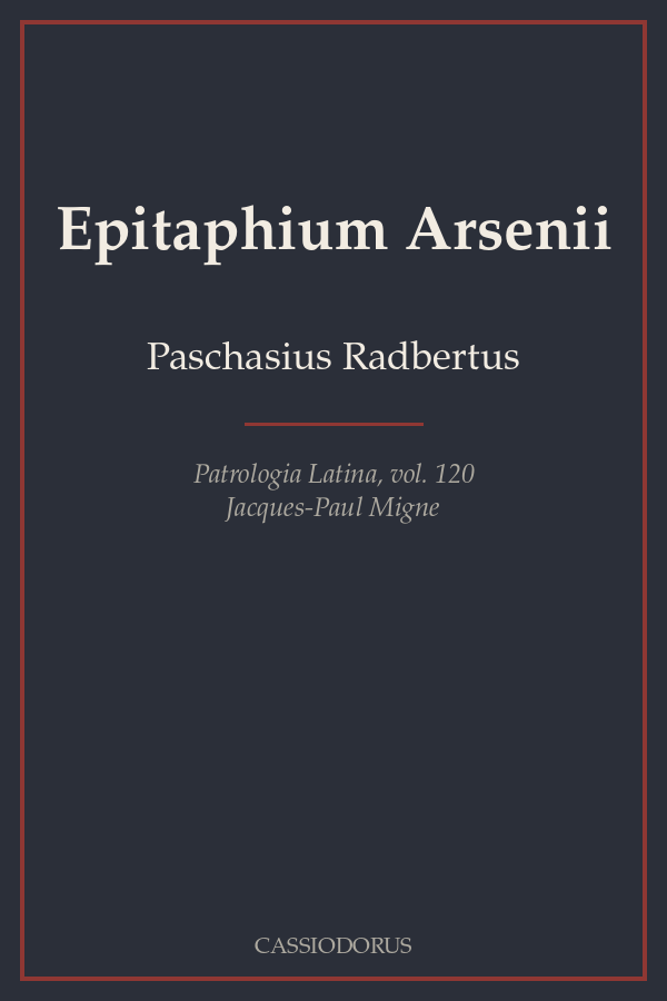 Epitaphium Arsenii cover