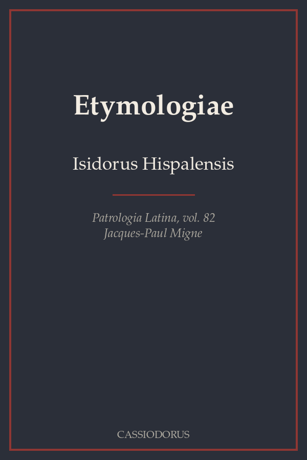Etymologiae cover