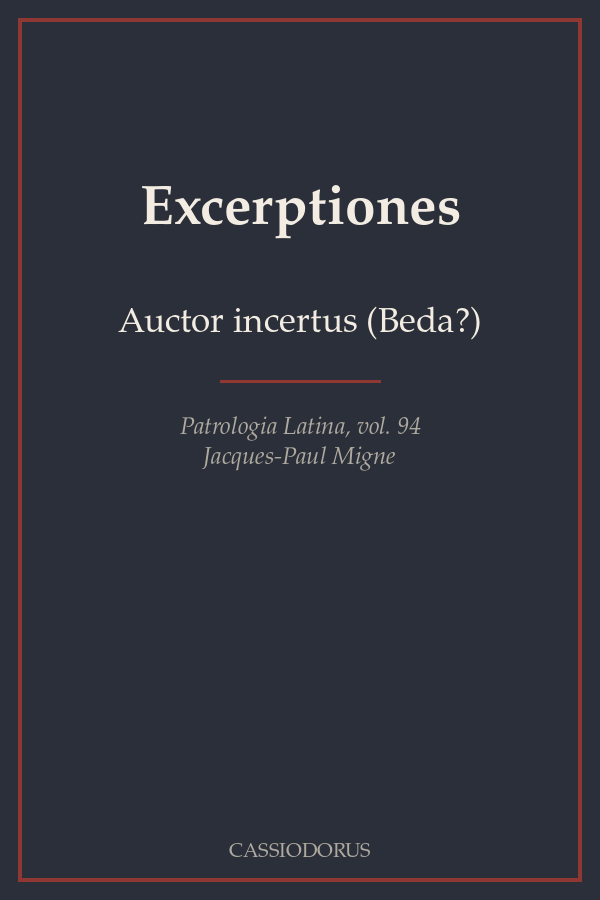 Excerptiones cover