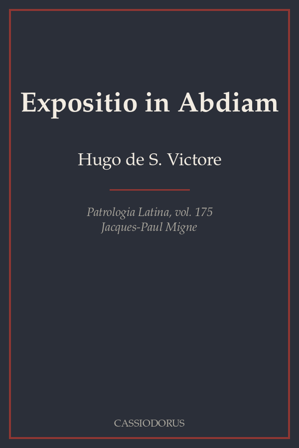Expositio in Abdiam cover