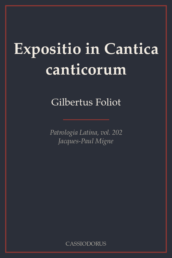 Expositio in Cantica canticorum cover