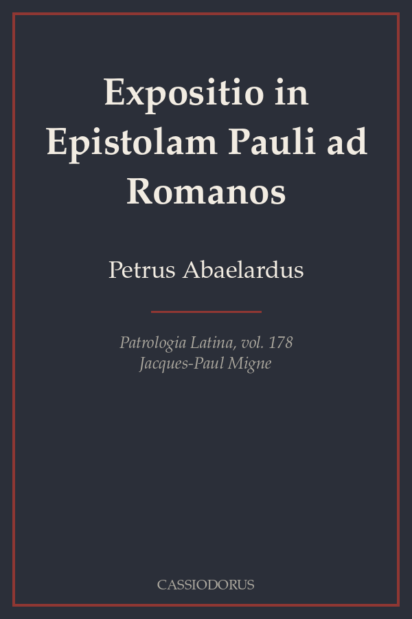 Expositio in Epistolam Pauli ad Romanos cover