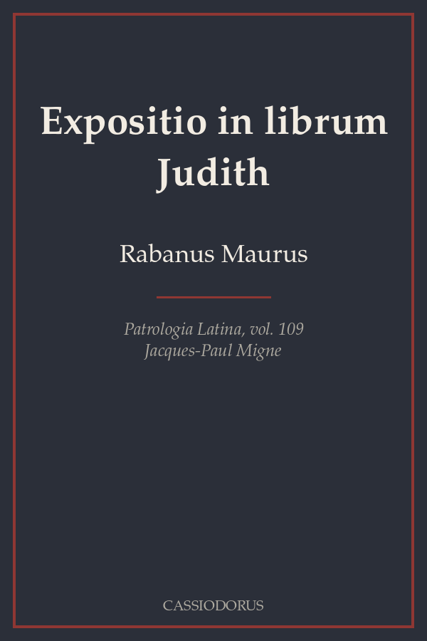 Expositio in librum Judith cover