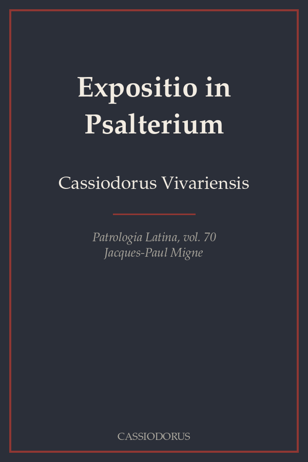Expositio in Psalterium cover