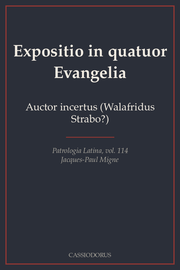 Expositio in quatuor Evangelia cover