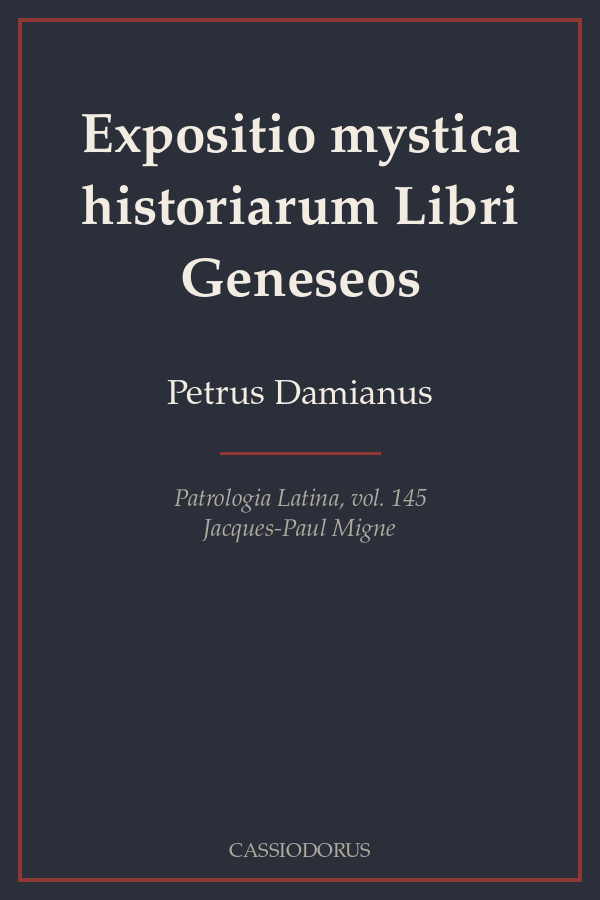 Expositio mystica historiarum Libri Geneseos cover