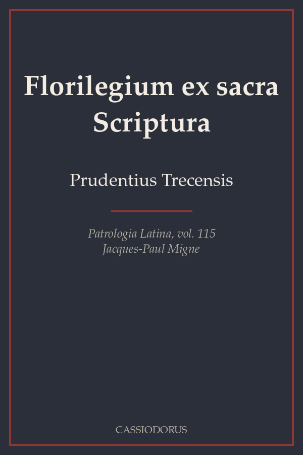 Florilegium ex sacra Scriptura cover