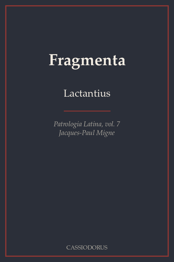 Fragmenta cover