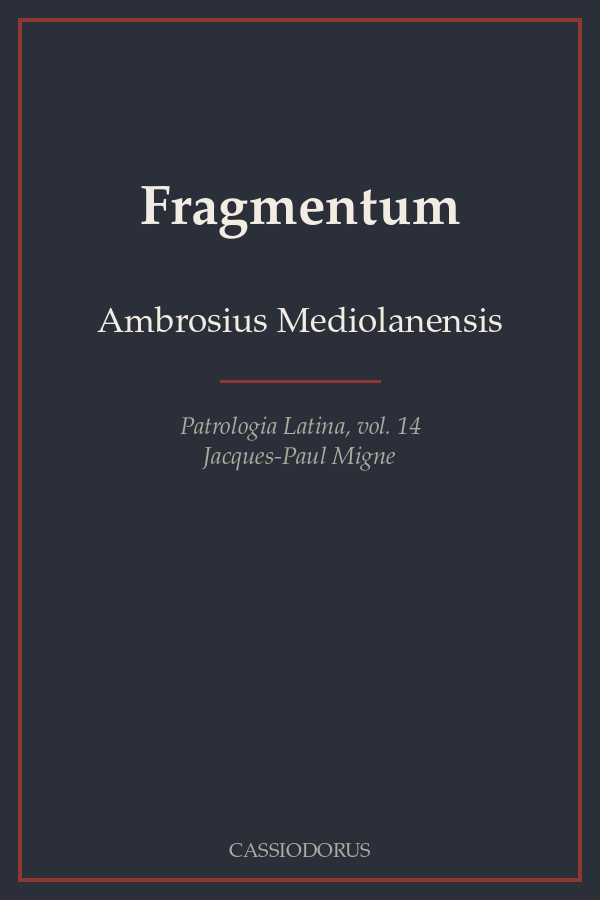 Fragmentum cover