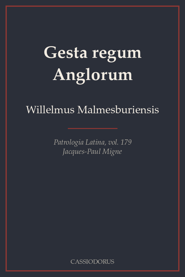 Gesta regum Anglorum cover