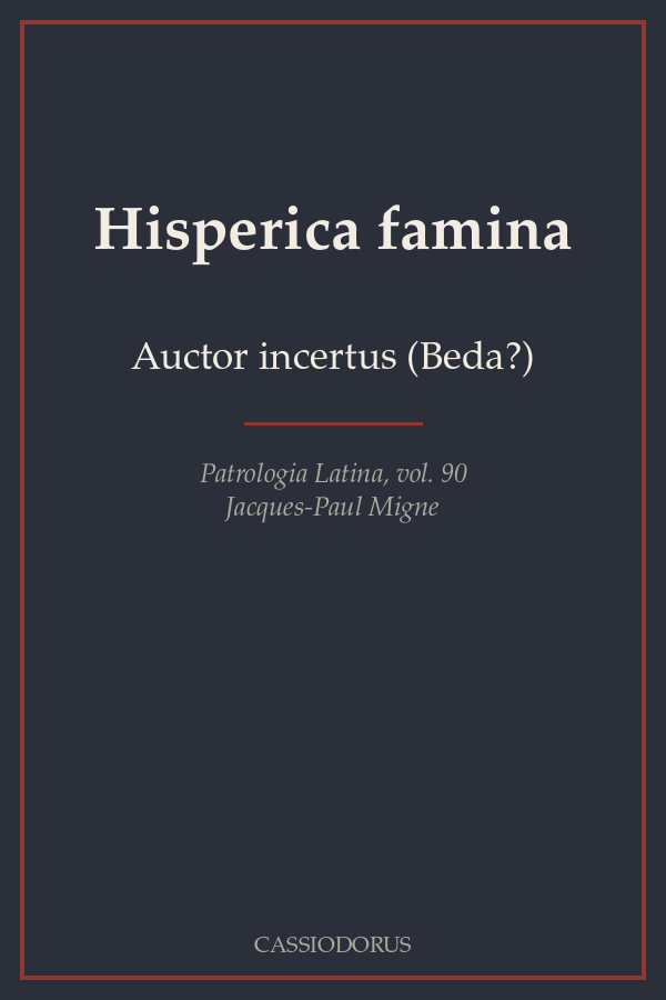 Hisperica famina cover