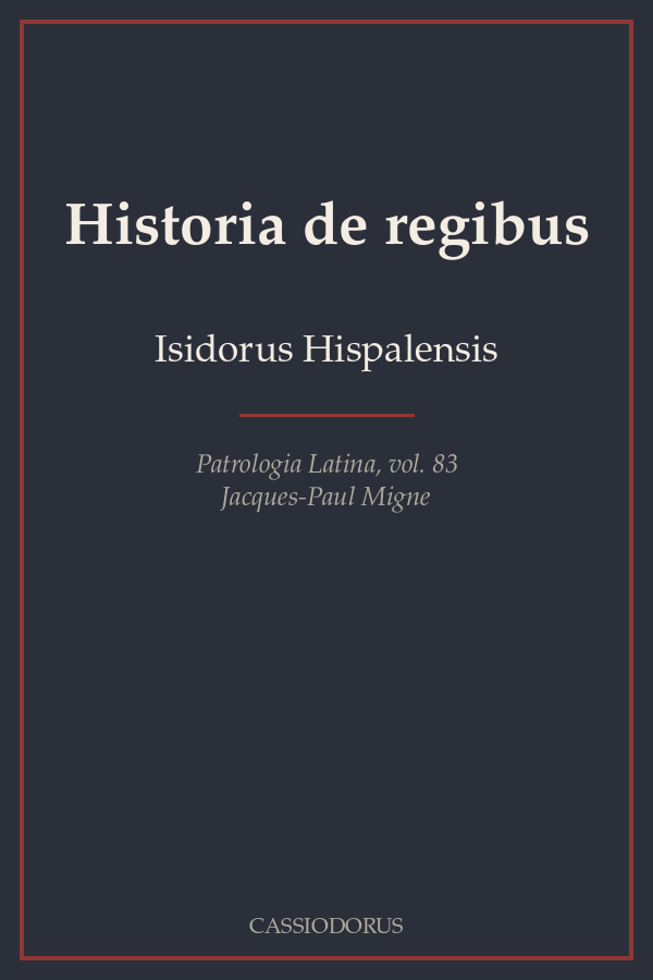 Historia de regibus cover