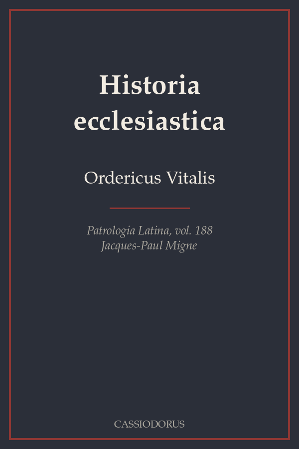 Historia ecclesiastica cover