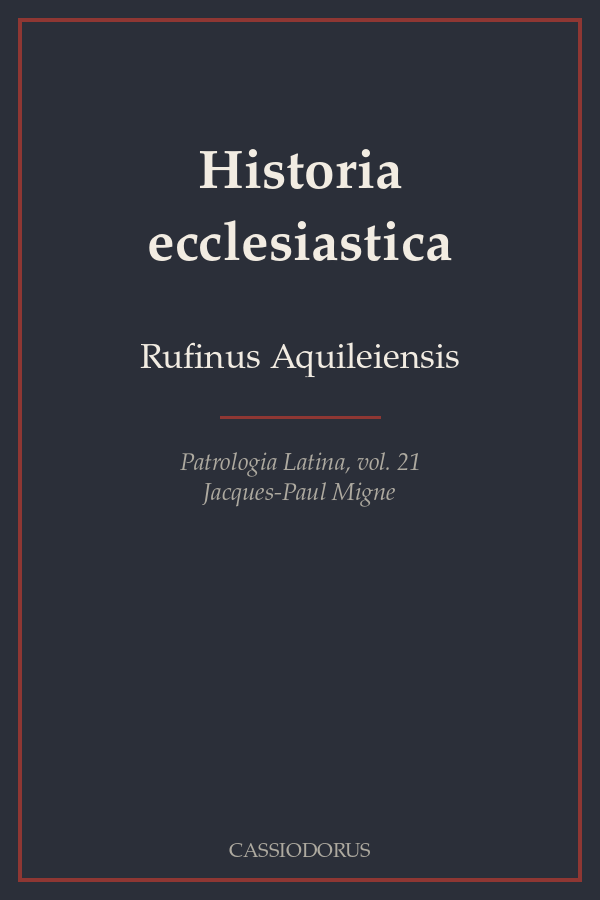 Historia ecclesiastica cover