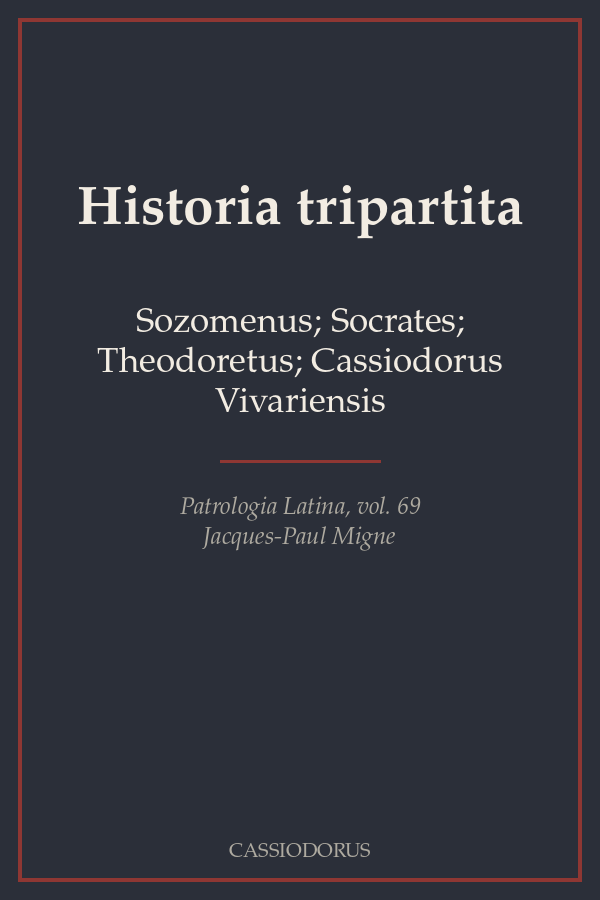 Historia tripartita cover