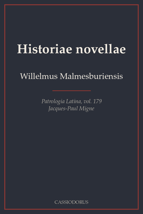 Historiae novellae cover