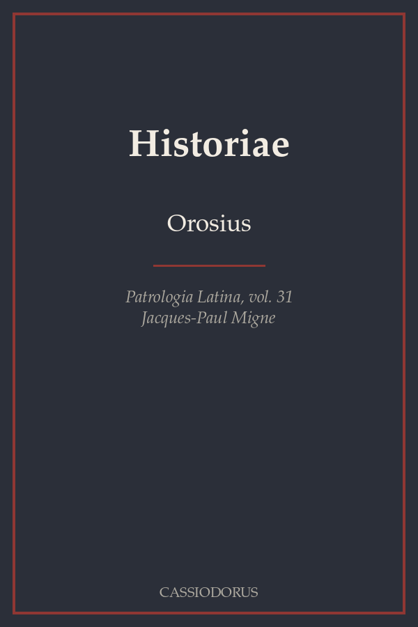 Historiae cover