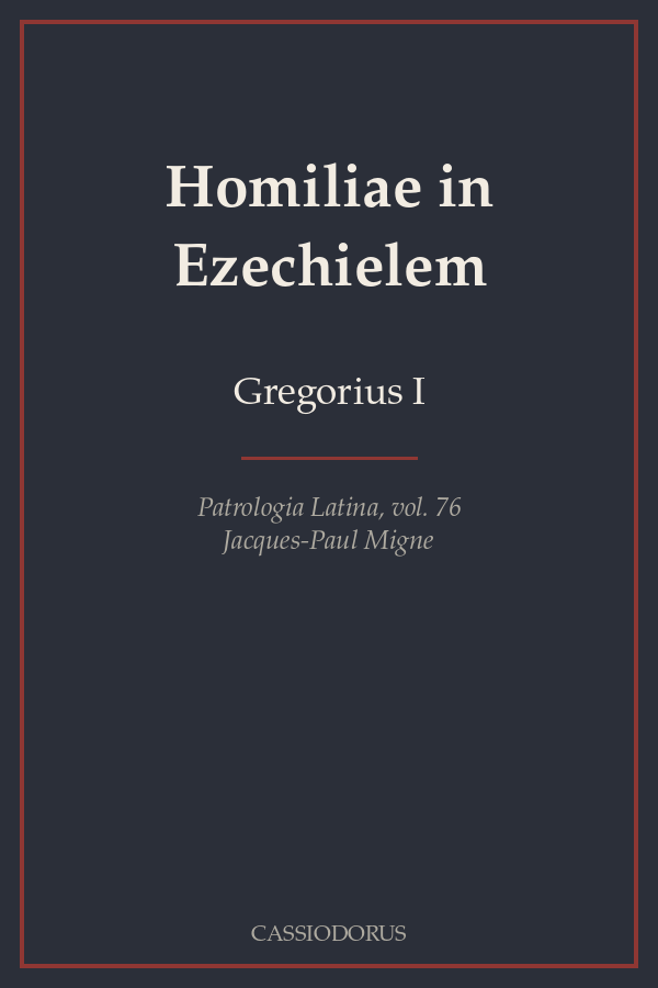 Homiliae in Ezechielem cover