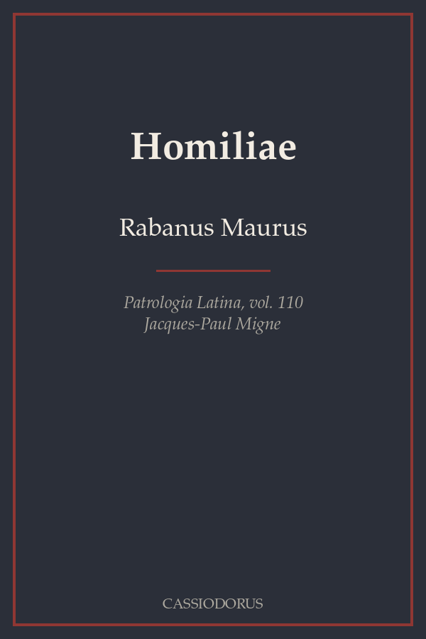 Homiliae cover