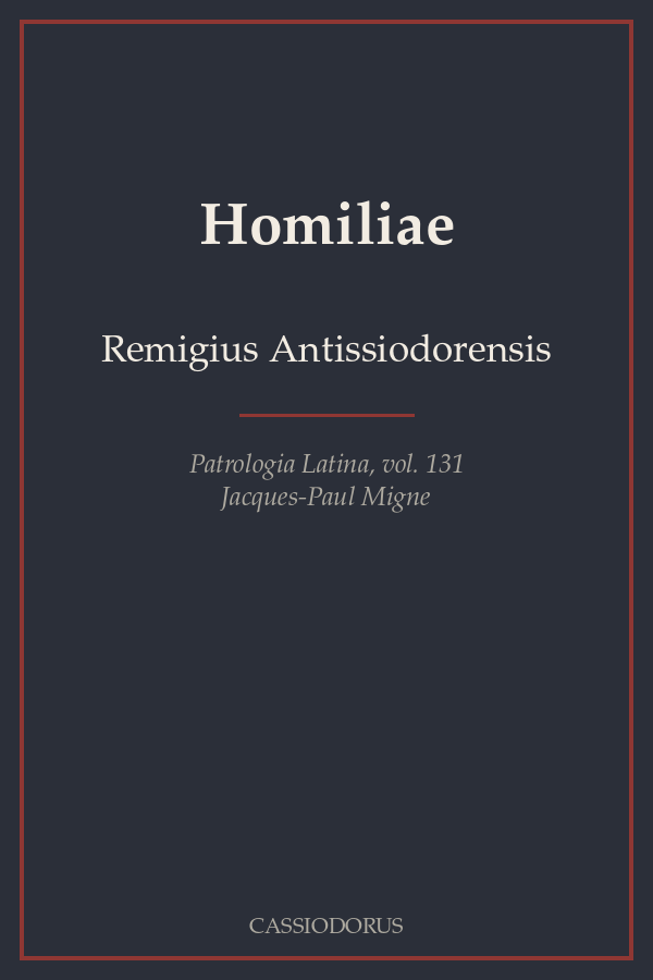 Homiliae cover