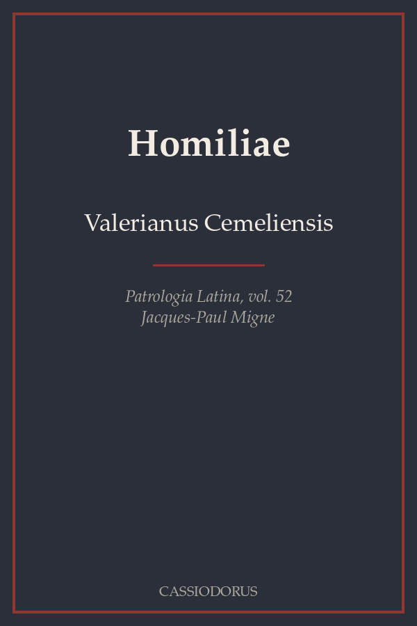 Homiliae cover