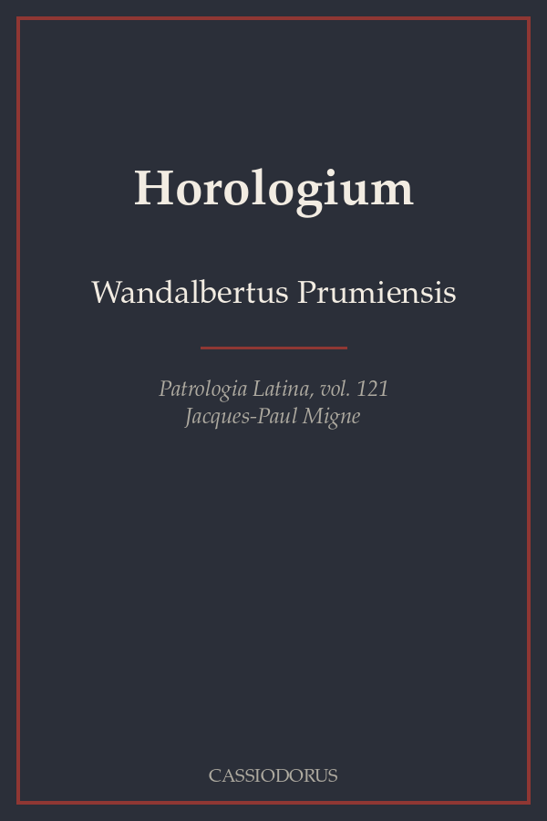 Horologium cover