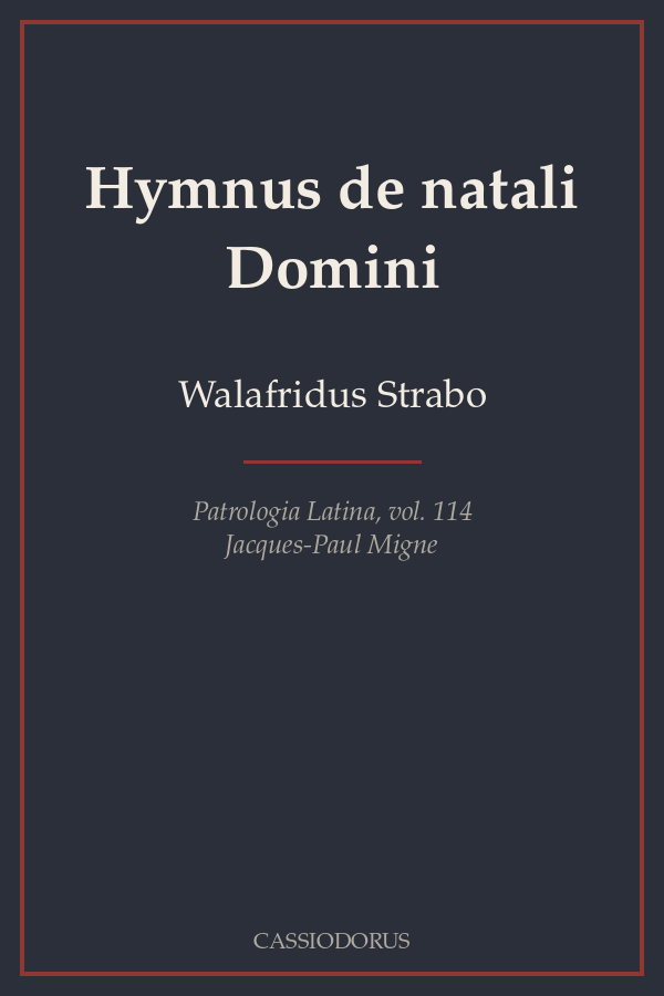Hymnus de natali Domini cover