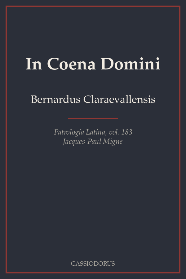 In Coena Domini cover