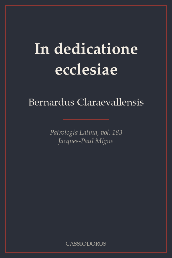 In dedicatione ecclesiae cover