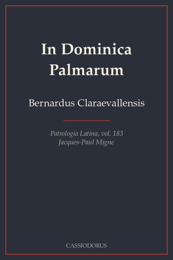 In Dominica Palmarum cover