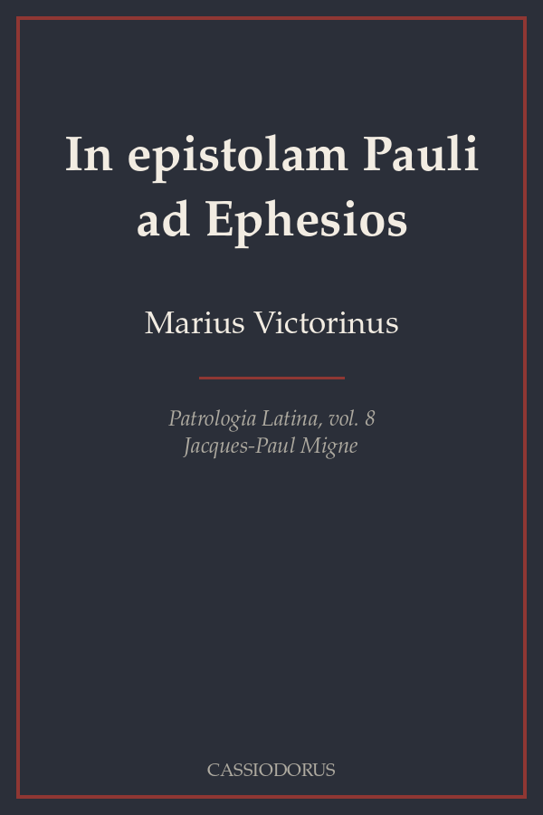 In epistolam Pauli ad Ephesios cover