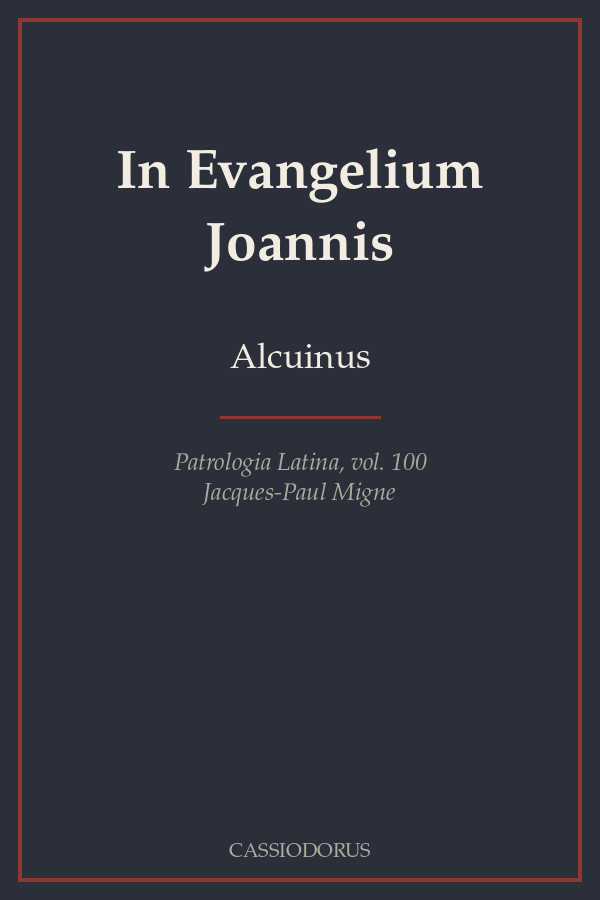 In Evangelium Joannis cover