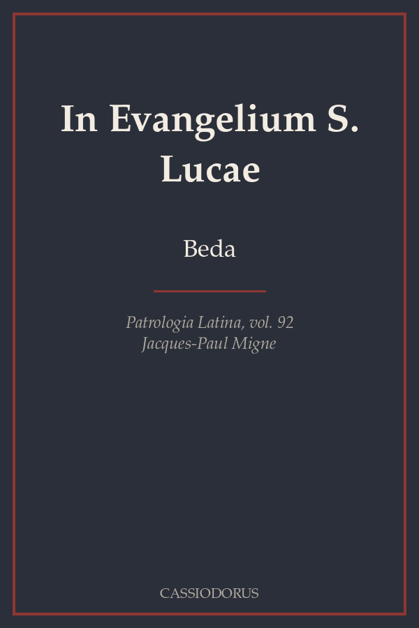 In Evangelium S. Lucae cover