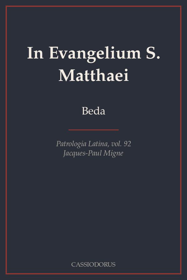 In Evangelium S. Matthaei cover