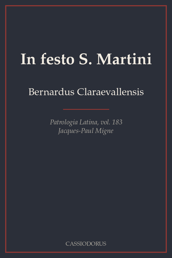 In festo S. Martini cover